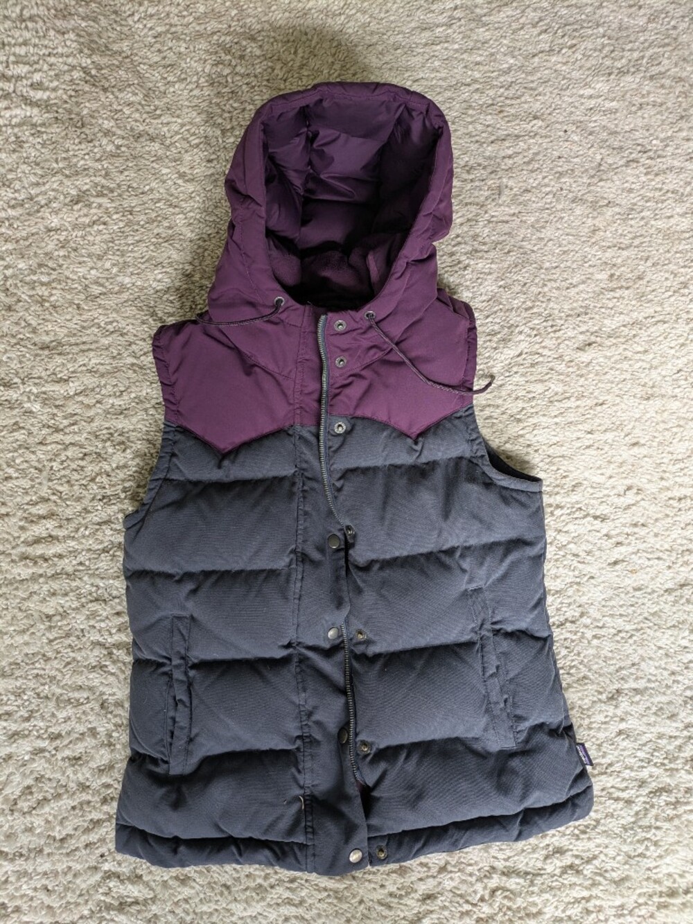 Patagonia Women's vest with hood size small